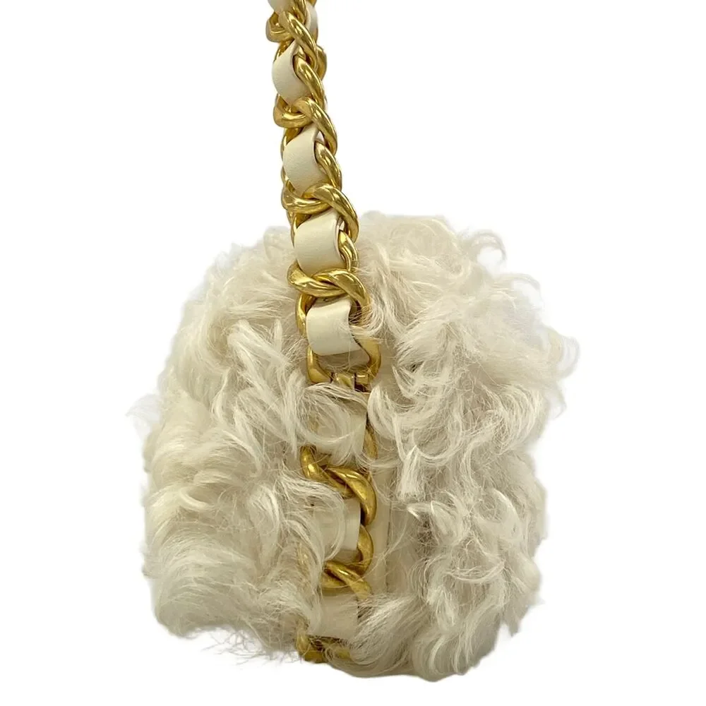 Chanel Shoulder Bag Lambskin Fur - Picture 2 of 16